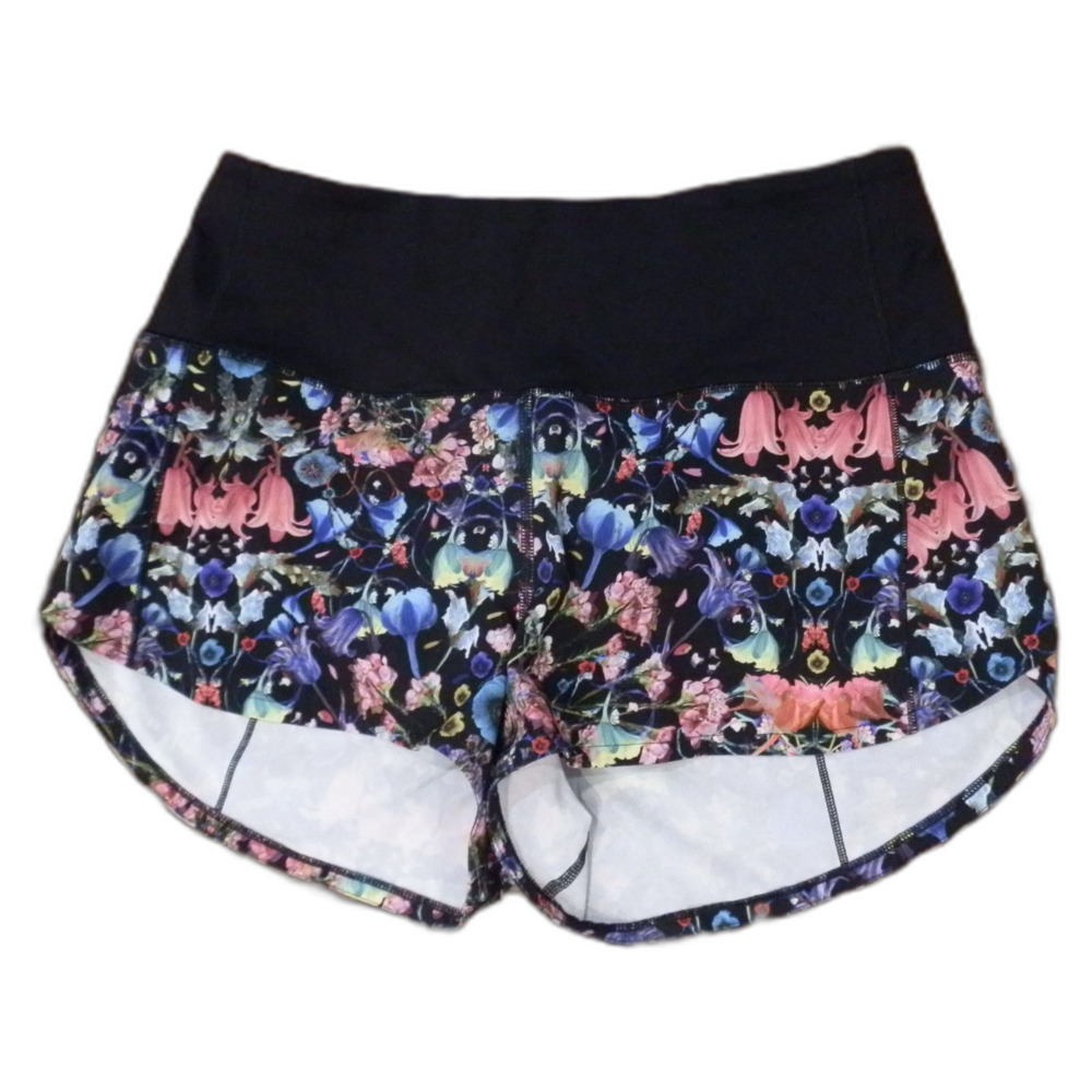 Lululemon Athletica Flowerscope Speed Up Lined High-Rise Shorts Women's Size 6 - Picture 5 of 5